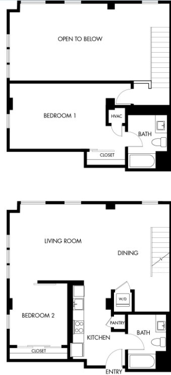 G12 Apartments_Los Angeles CA_Floor Plans_Two Bedroom Two Bathroom_11 G12 Apartments_Los Angeles CA_Floor Plans_Two Bedroom Two Bathroom_11